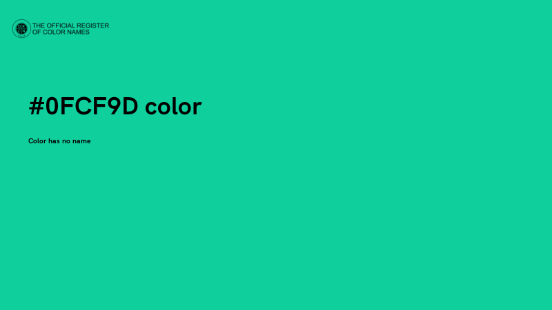 #0FCF9D color image