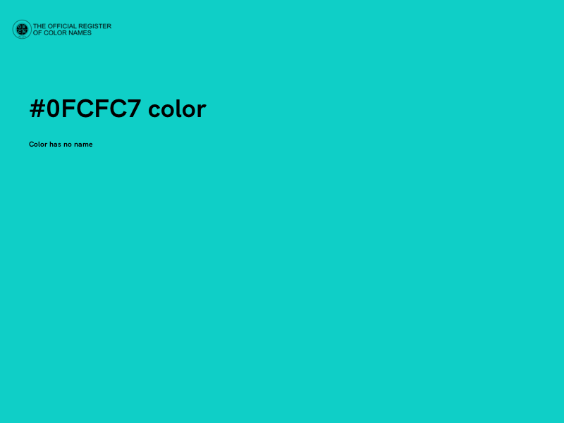 #0FCFC7 color image