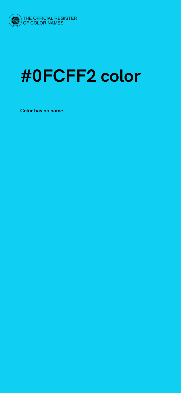 #0FCFF2 color image