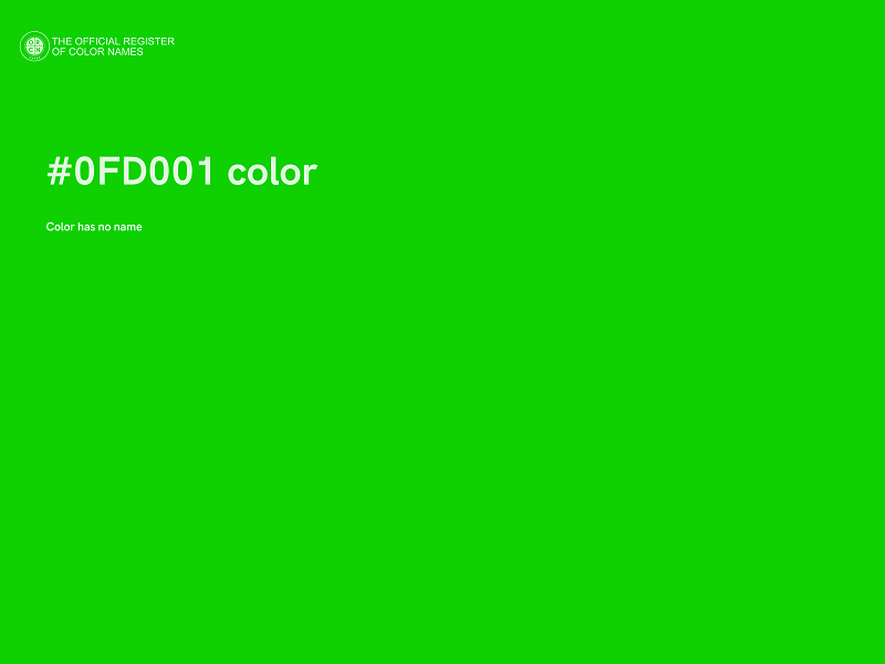 #0FD001 color image