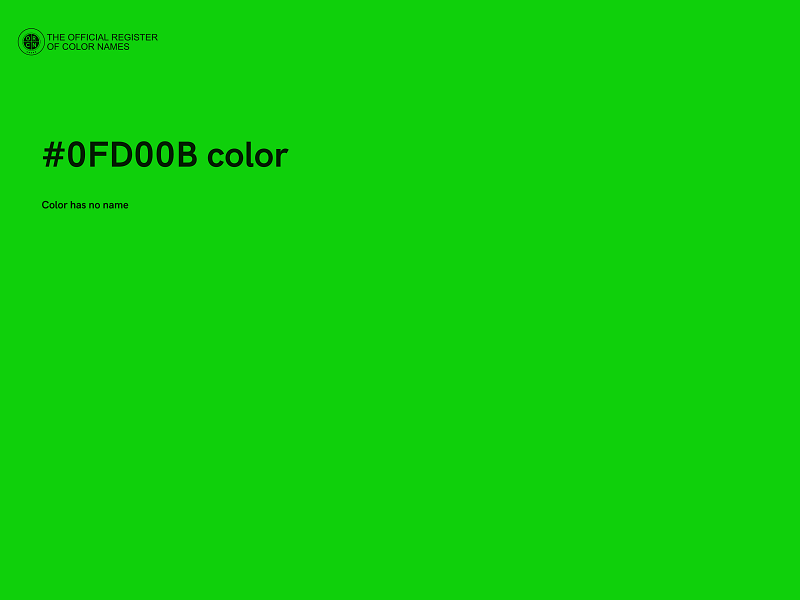 #0FD00B color image
