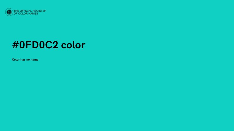 #0FD0C2 color image