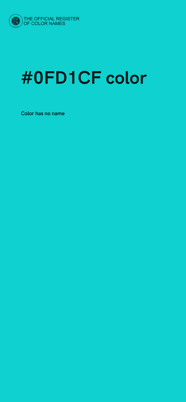 #0FD1CF color image