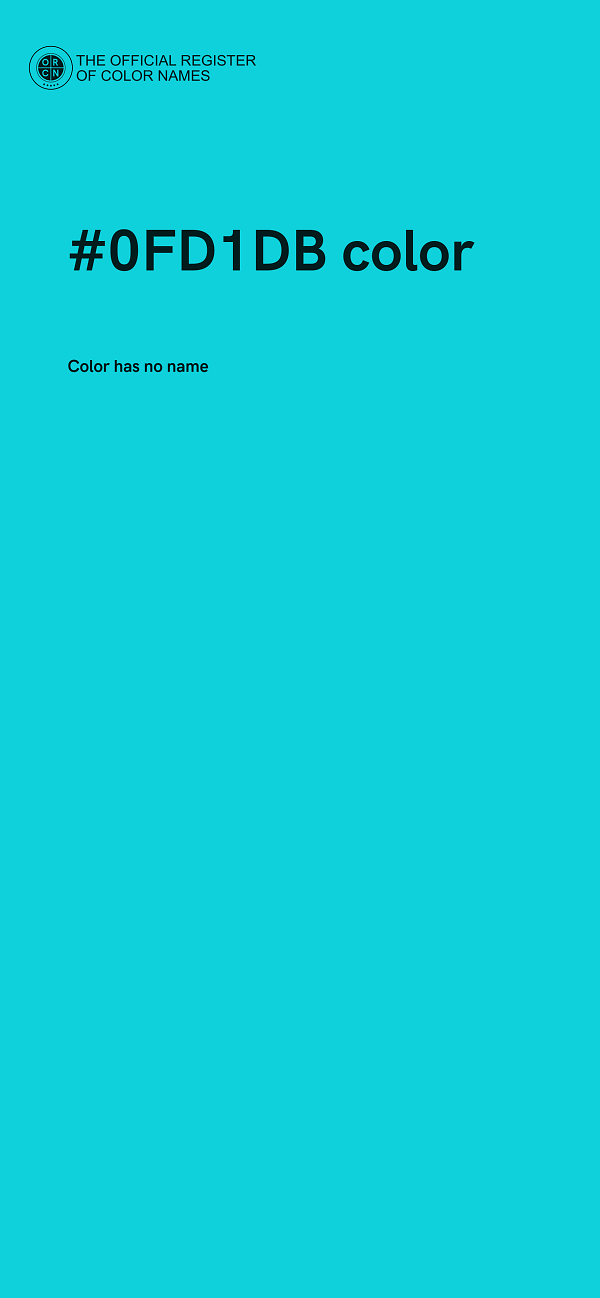 #0FD1DB color image