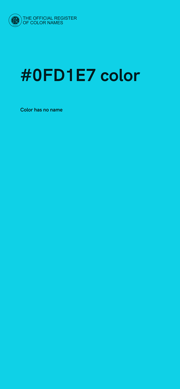 #0FD1E7 color image