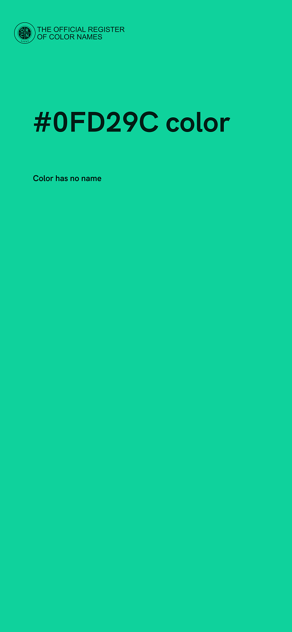 #0FD29C color image