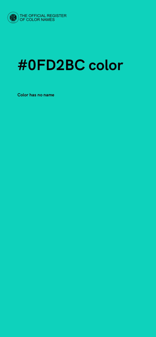 #0FD2BC color image
