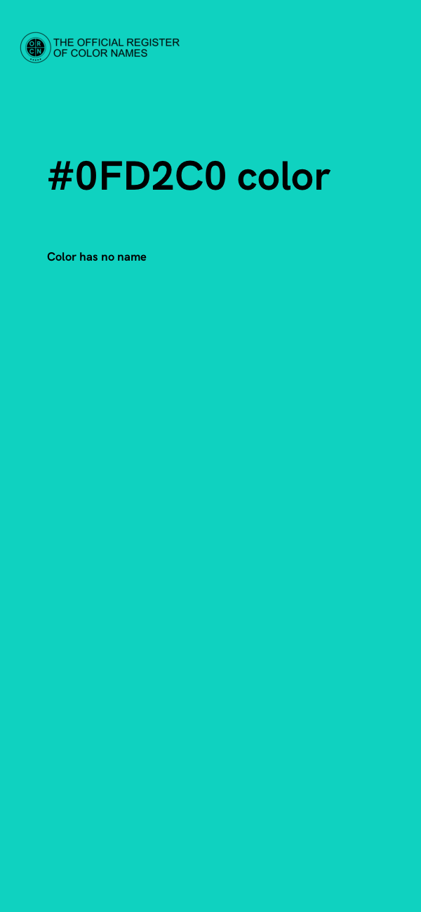 #0FD2C0 color image