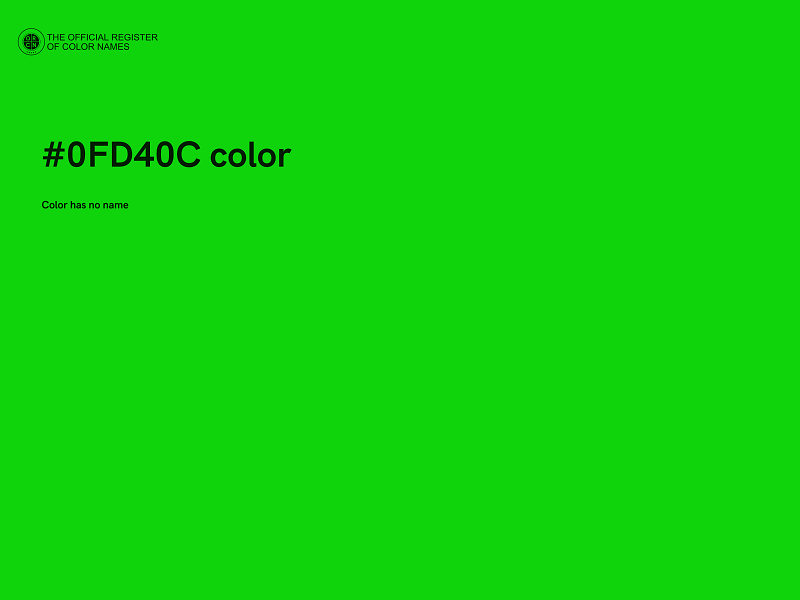#0FD40C color image