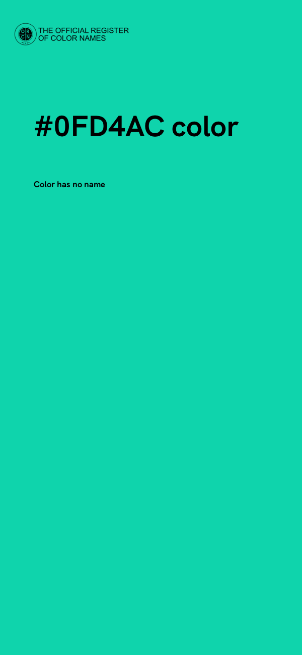 #0FD4AC color image
