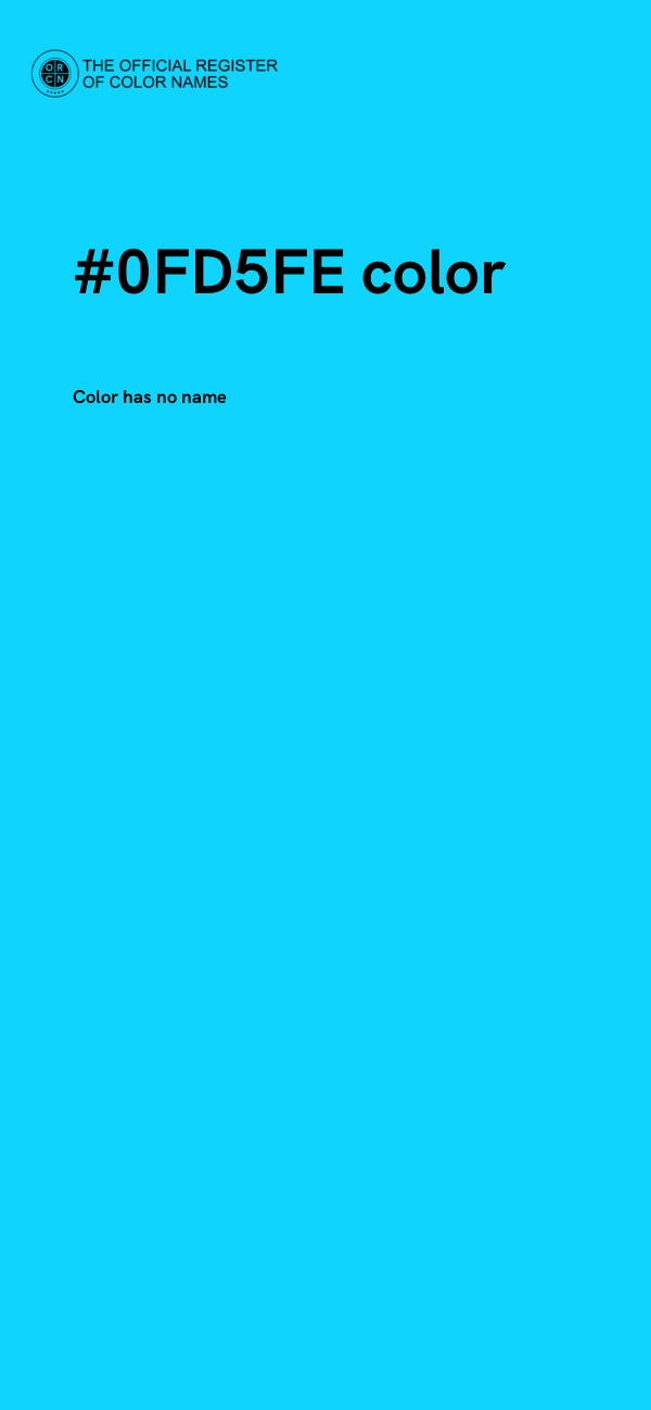 #0FD5FE color image