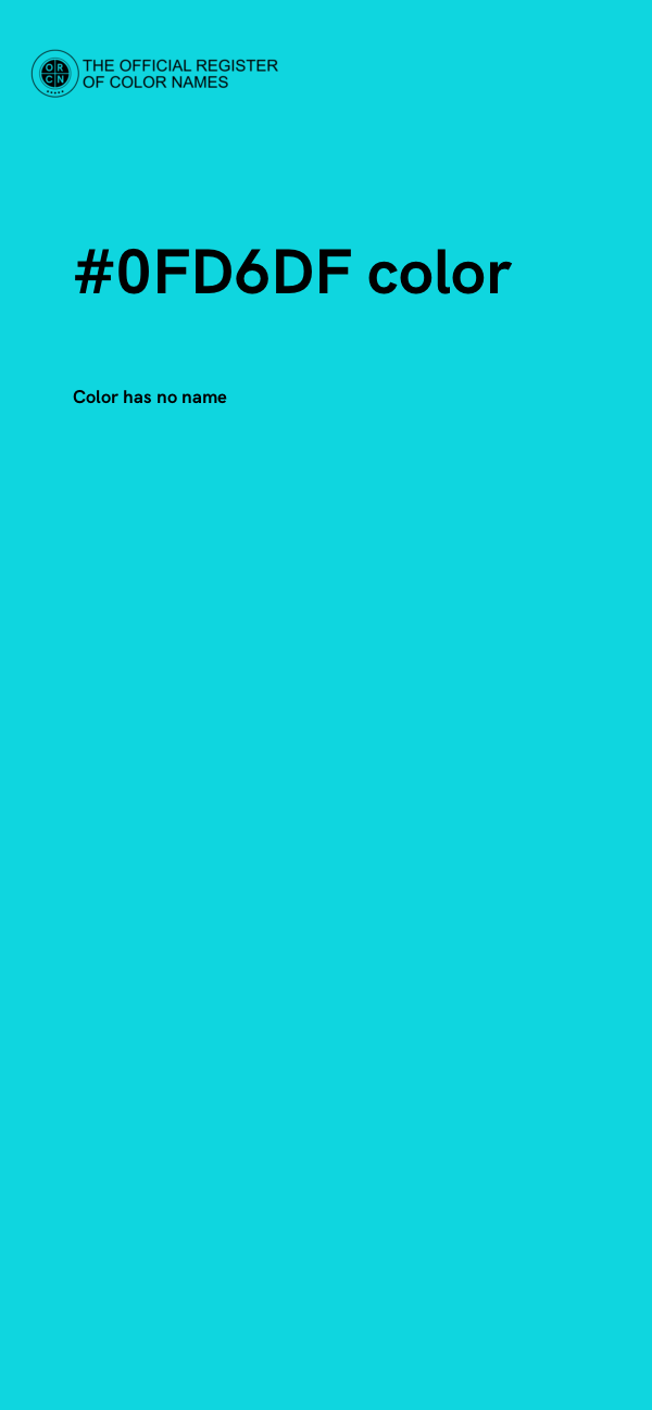 #0FD6DF color image