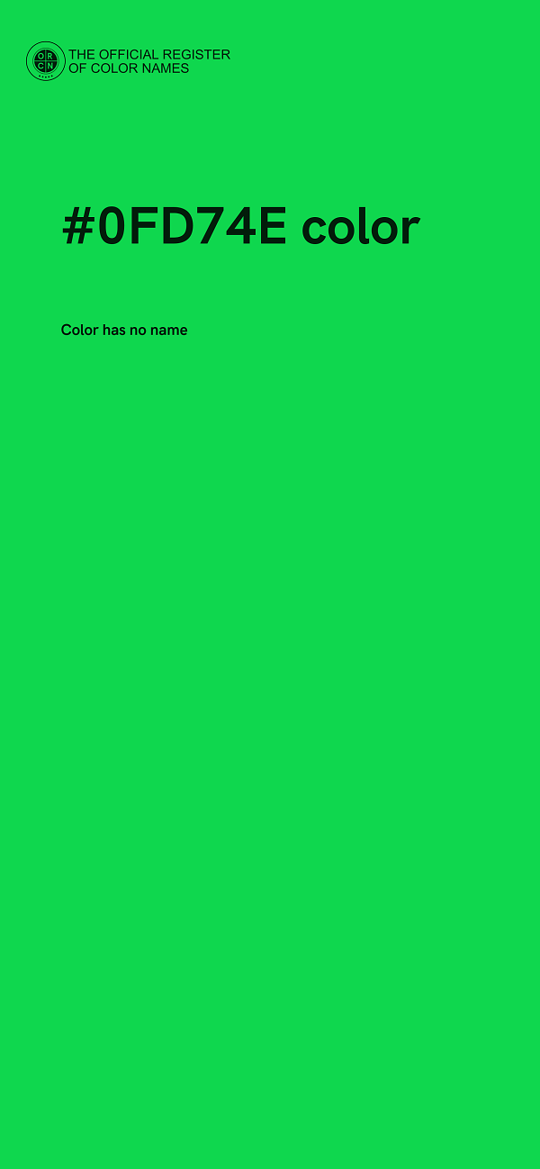 #0FD74E color image