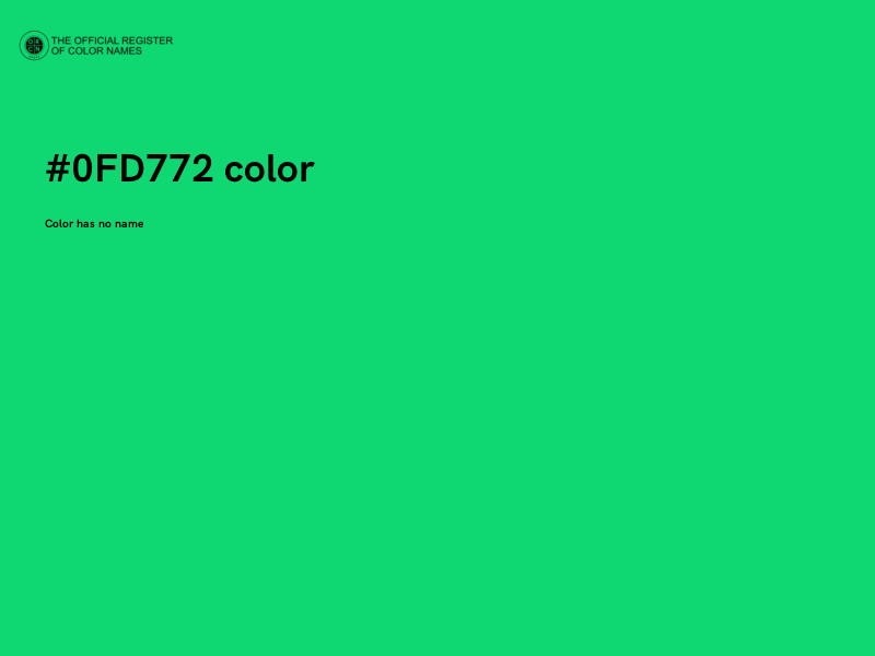 #0FD772 color image