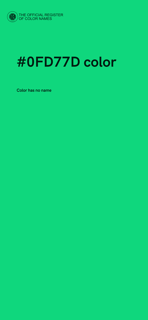 #0FD77D color image
