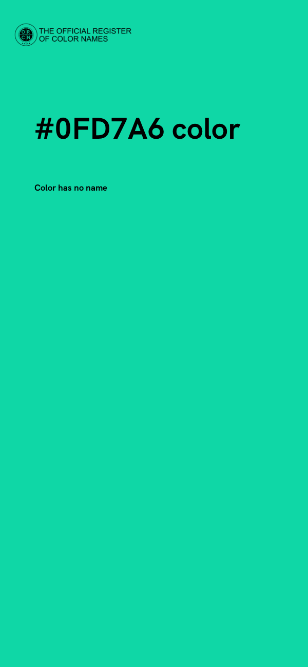 #0FD7A6 color image