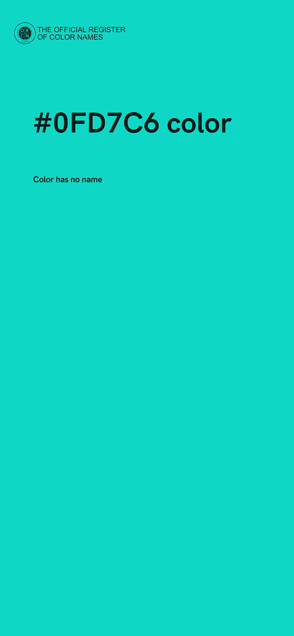 #0FD7C6 color image