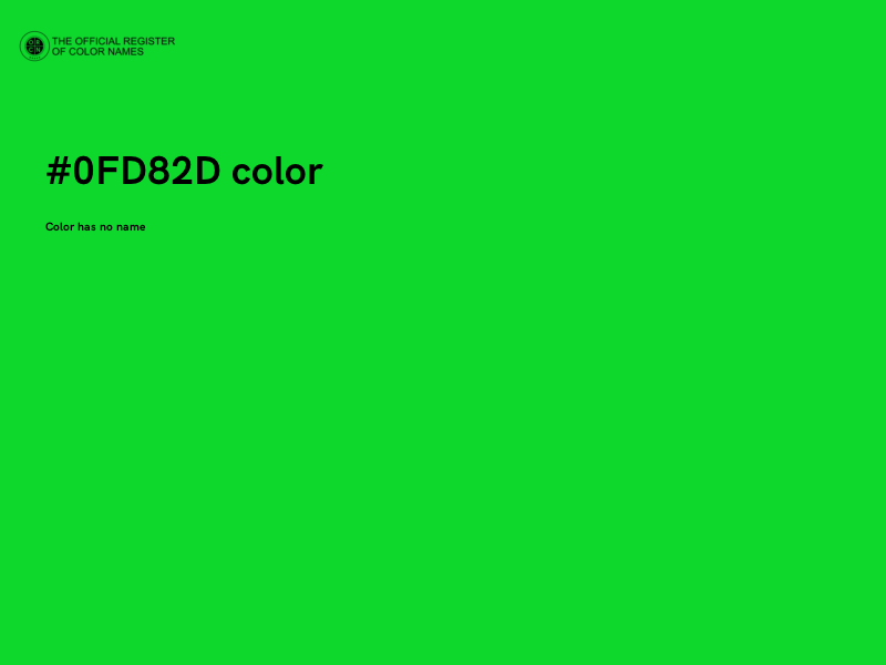 #0FD82D color image