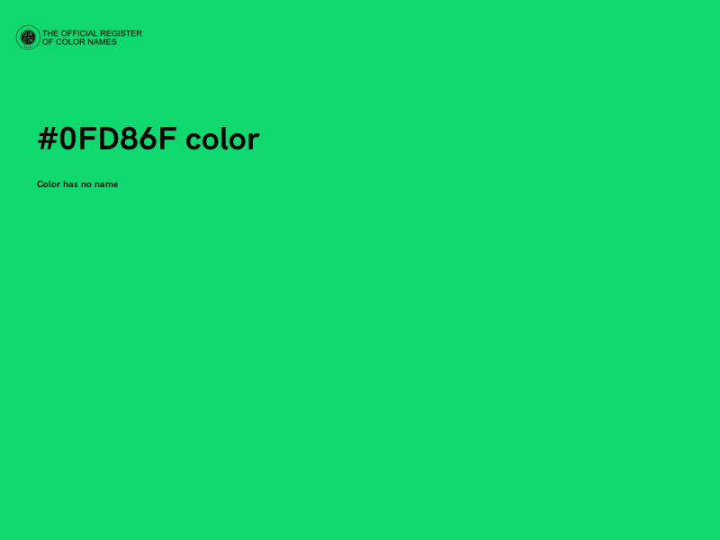 #0FD86F color image