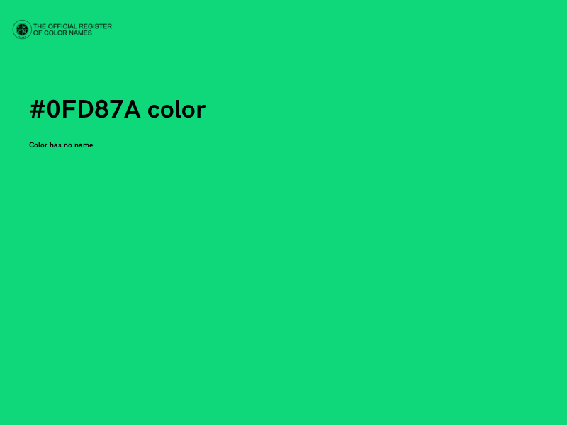 #0FD87A color image