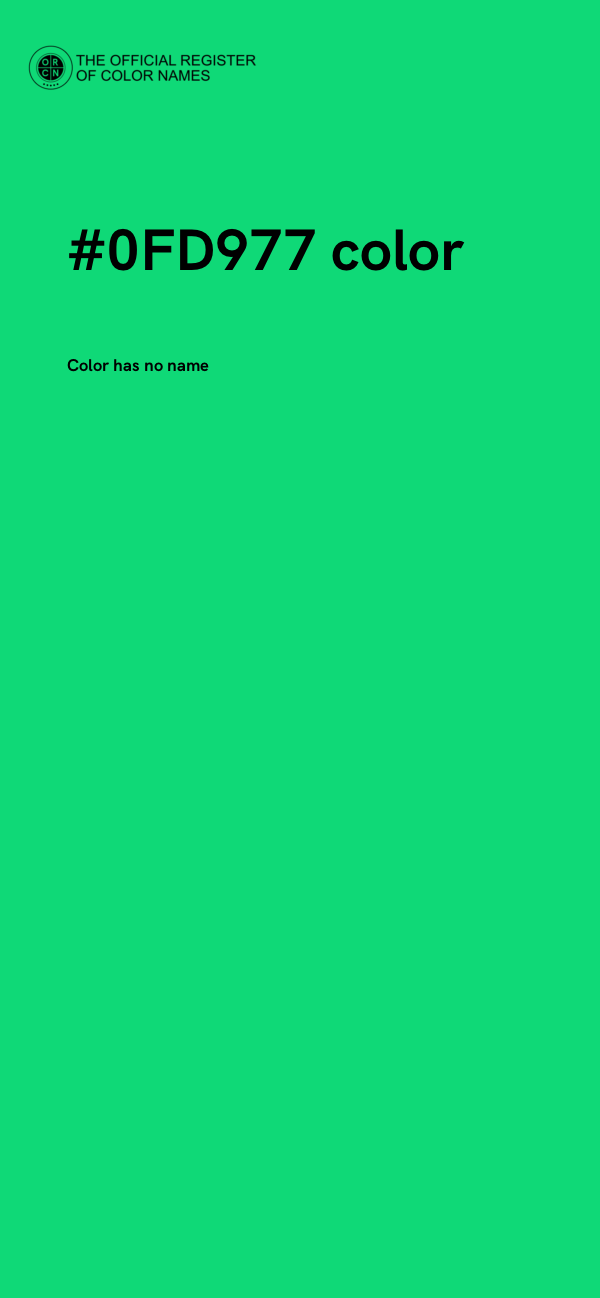 #0FD977 color image