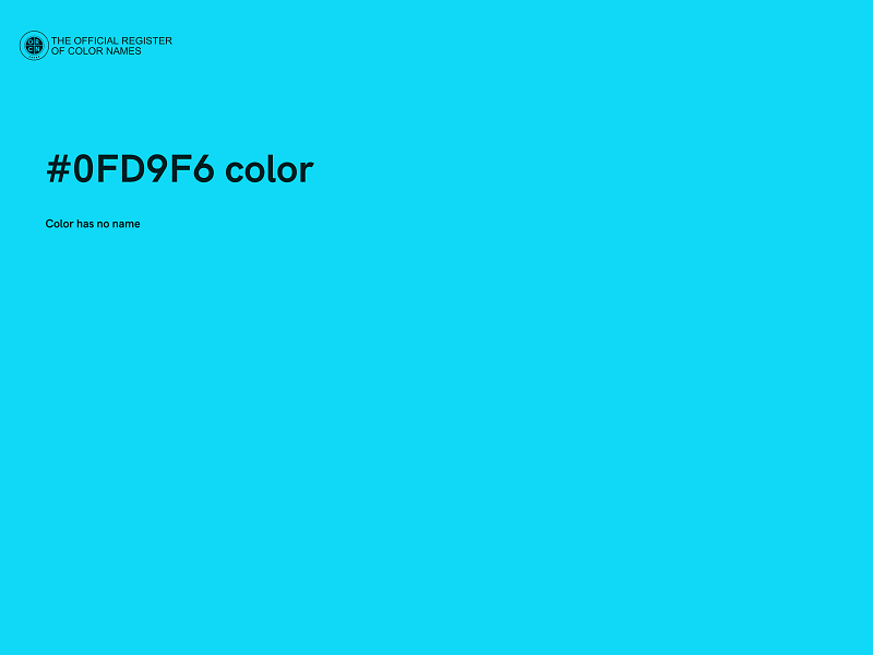 #0FD9F6 color image