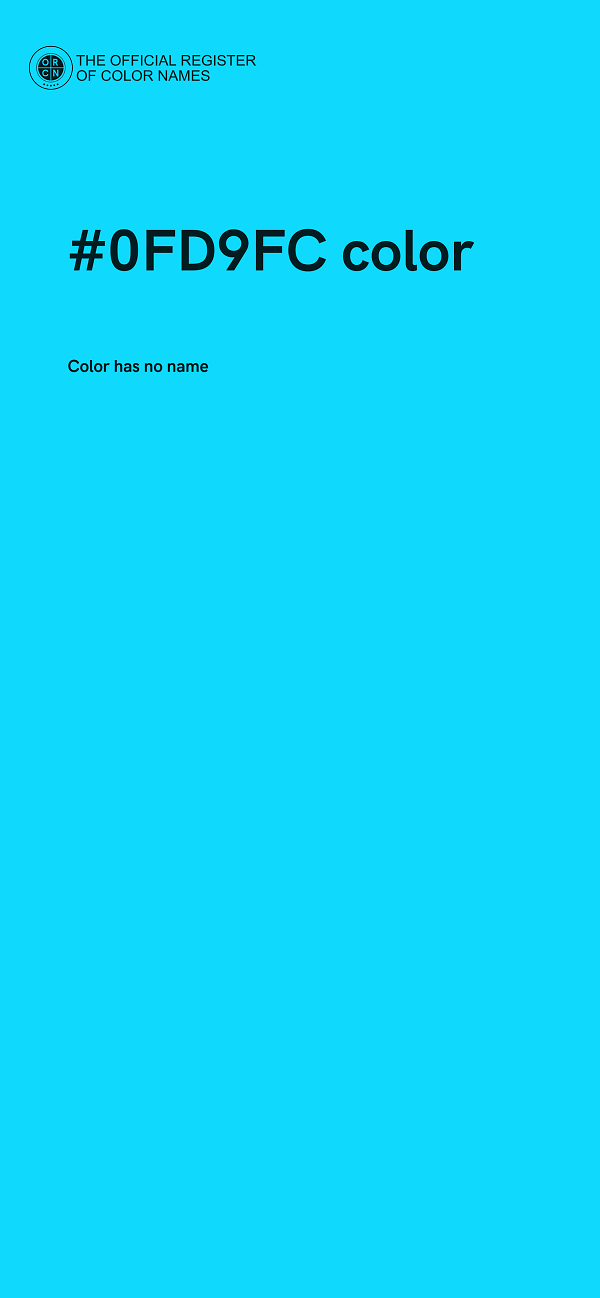 #0FD9FC color image
