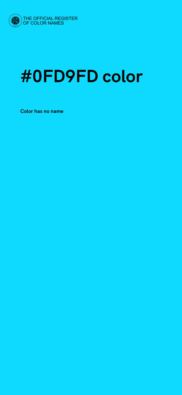 #0FD9FD color image