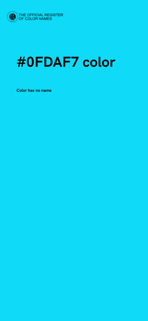 #0FDAF7 color image