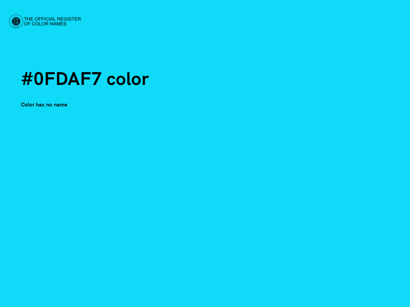 #0FDAF7 color image