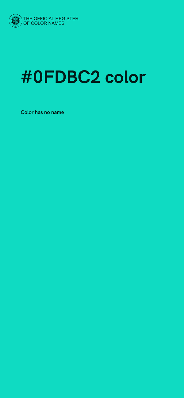 #0FDBC2 color image