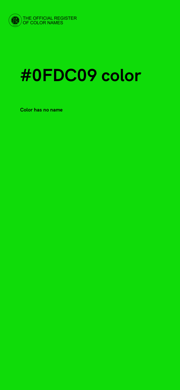 #0FDC09 color image
