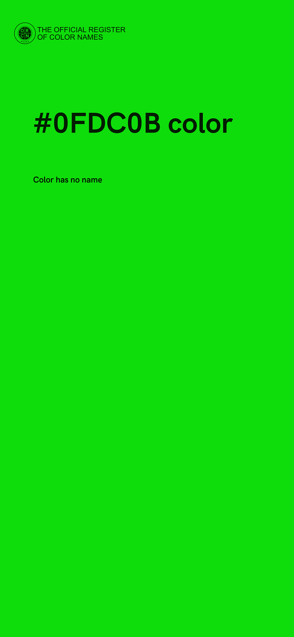 #0FDC0B color image