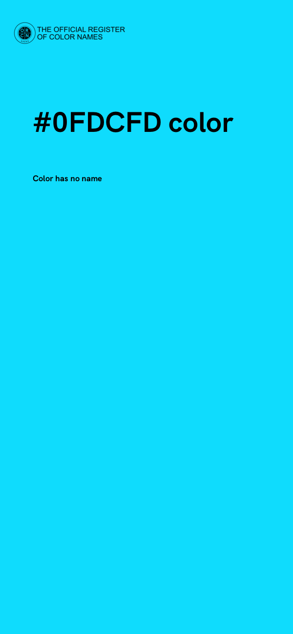 #0FDCFD color image