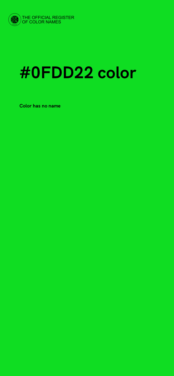 #0FDD22 color image