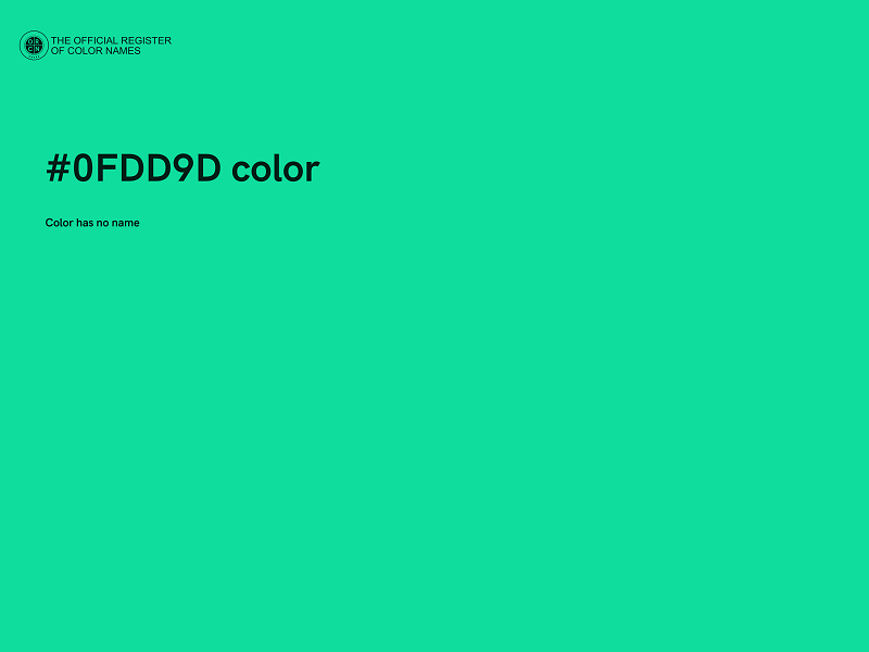#0FDD9D color image