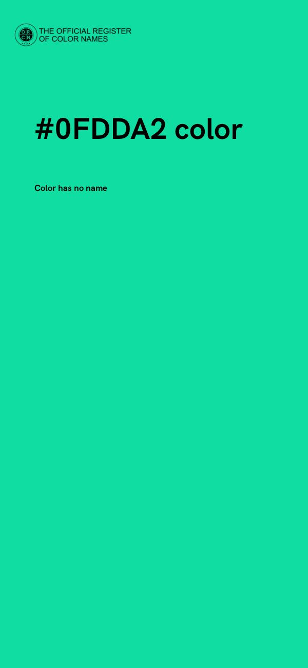 #0FDDA2 color image