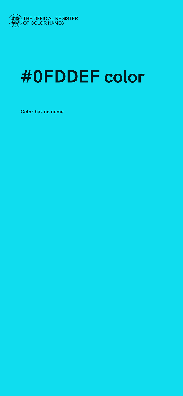#0FDDEF color image