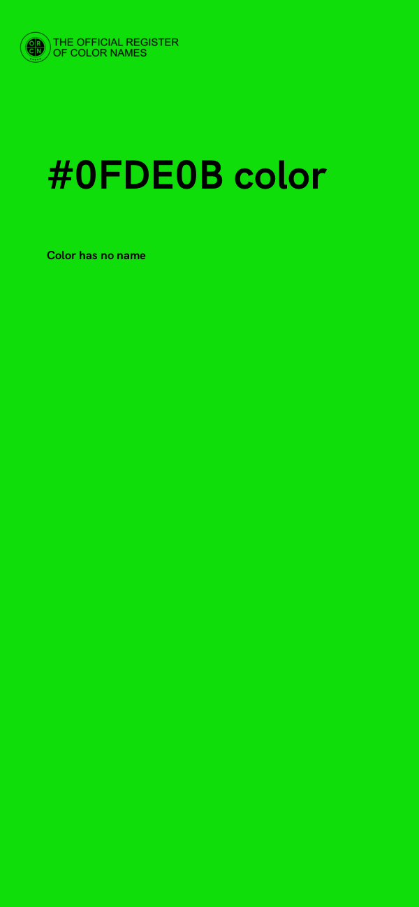 #0FDE0B color image
