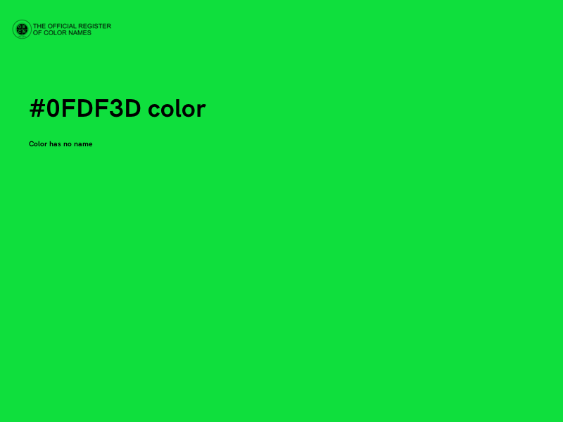 #0FDF3D color image