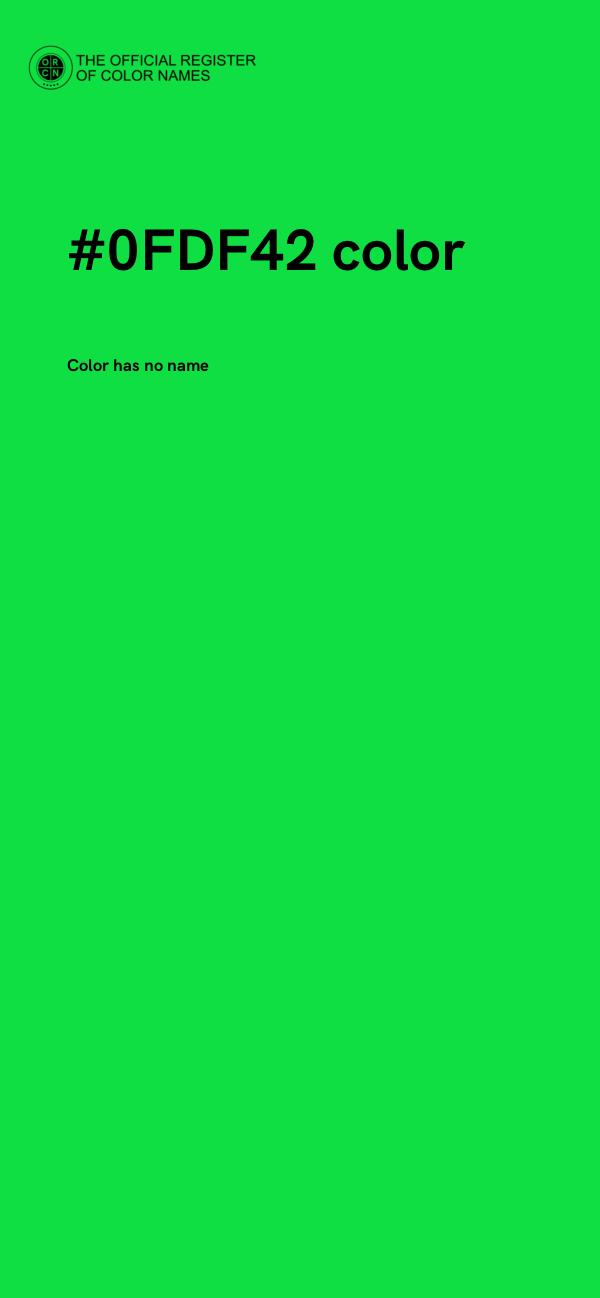 #0FDF42 color image