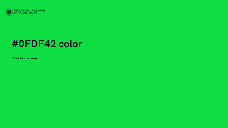 #0FDF42 color image