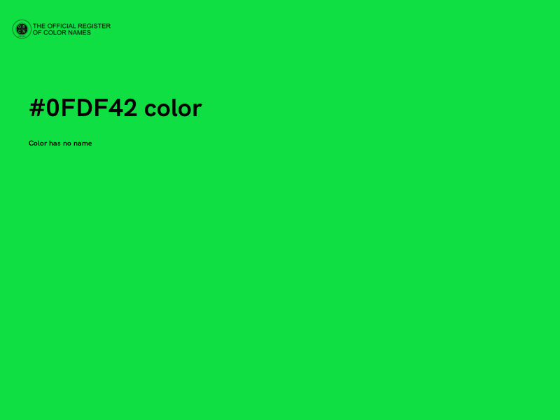 #0FDF42 color image