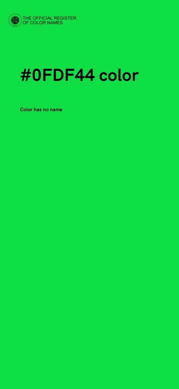 #0FDF44 color image