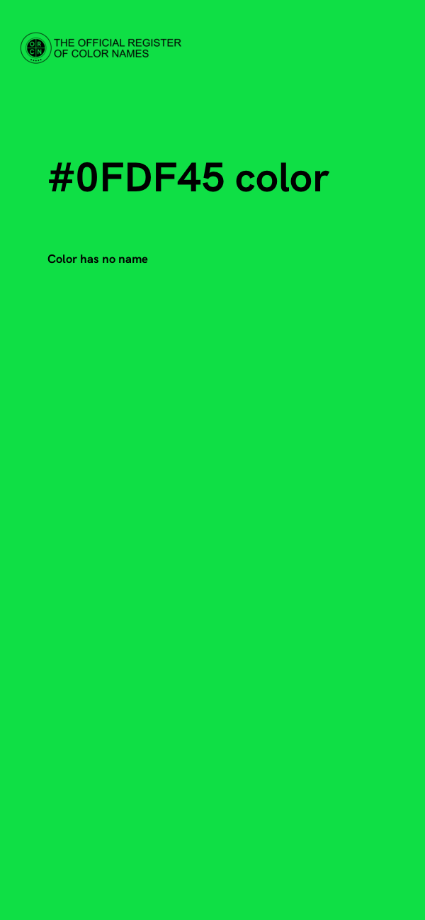#0FDF45 color image