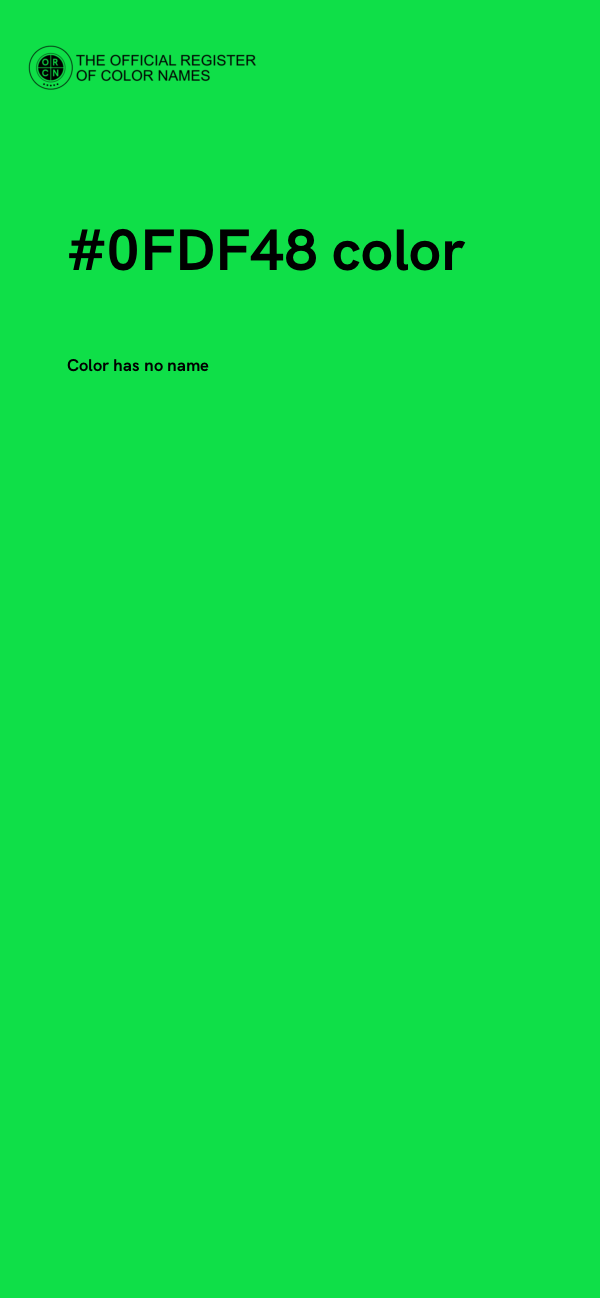 #0FDF48 color image