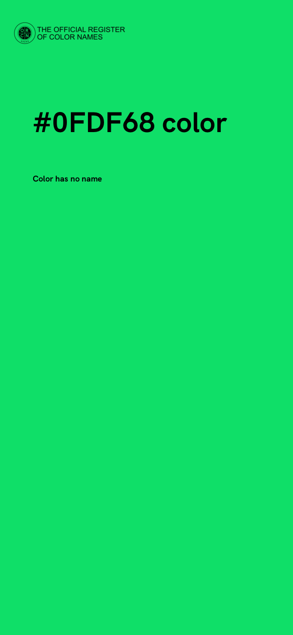 #0FDF68 color image