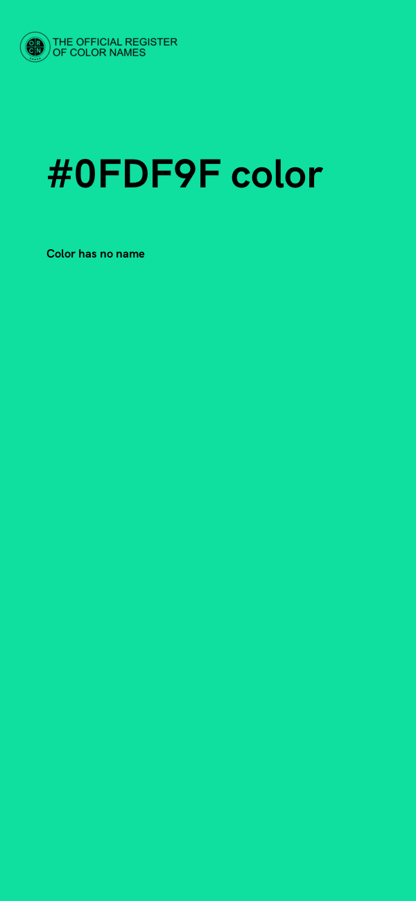#0FDF9F color image