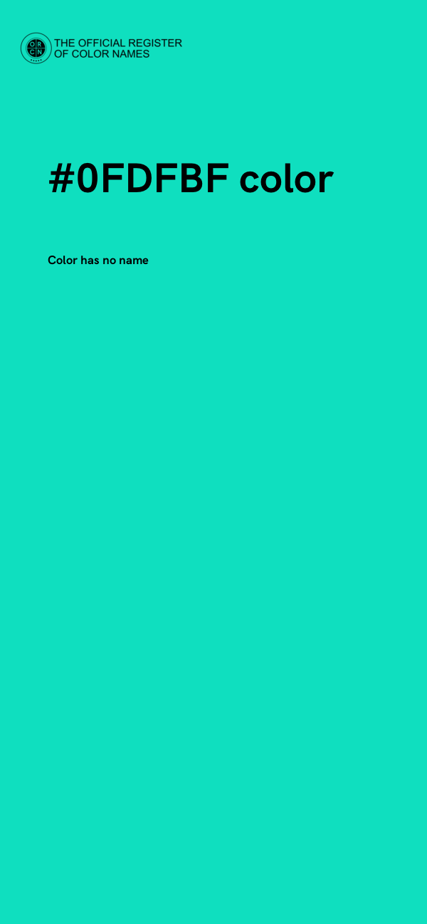 #0FDFBF color image