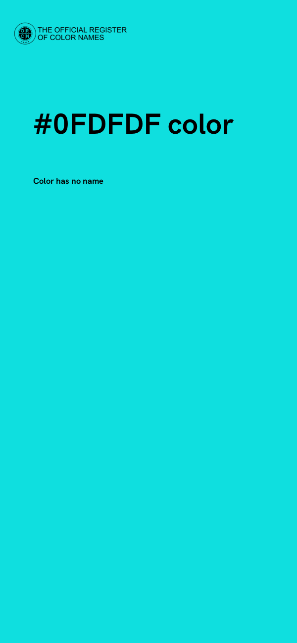 #0FDFDF color image